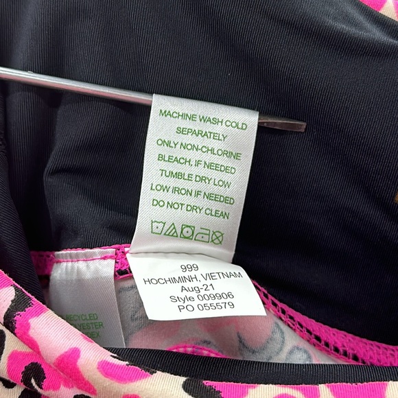 Lilly Pulitzer Luxletic Weekender High Rise Leggings Pink Topaz Medium - Picture 6 of 11